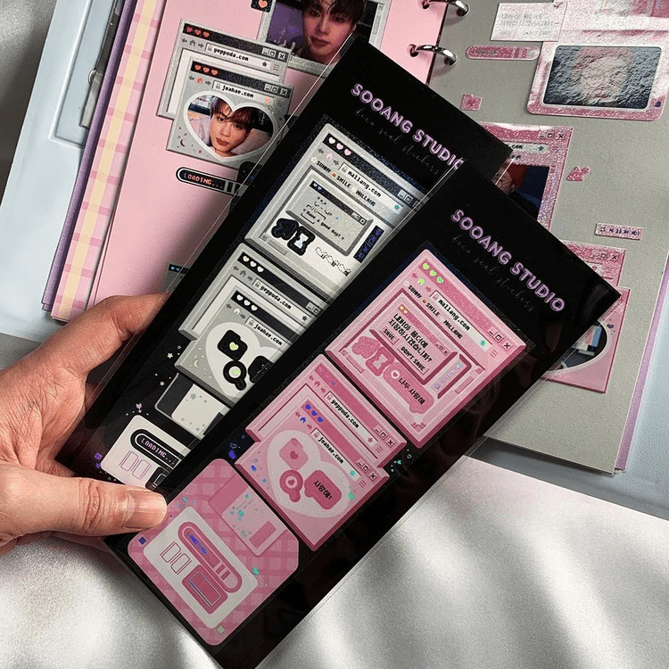 SOOANG Studio Photo Frame Sticker – Stickers (Internet Pink / / ) | HobiEgo