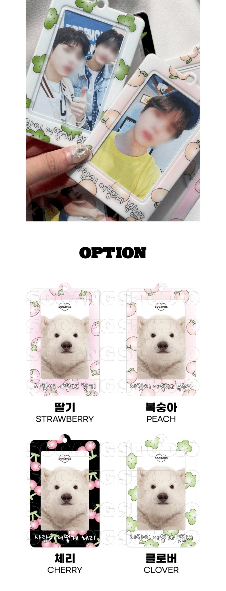 SOOANG Studio Photocard Holder Fruit – Photo Card Holder (Strawberry / / ) | HobiEgo