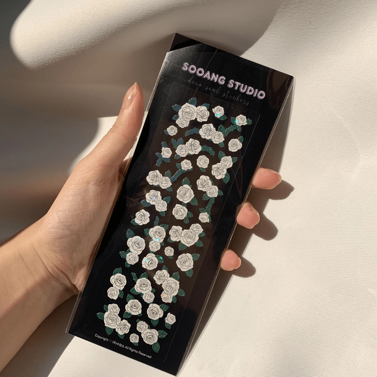 SOOANG Studio Rosebushes Sticker – Stickers (White / / ) | HobiEgo
