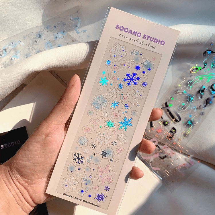 SOOANG Studio Snowflakes Sticker – Stickers ( / / ) | HobiEgo