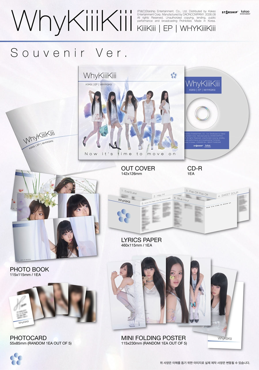 PRE-ORDER KiiiKiii EP WhyKiiiKiii SOUVENIR (DIGIPACK VERSION)