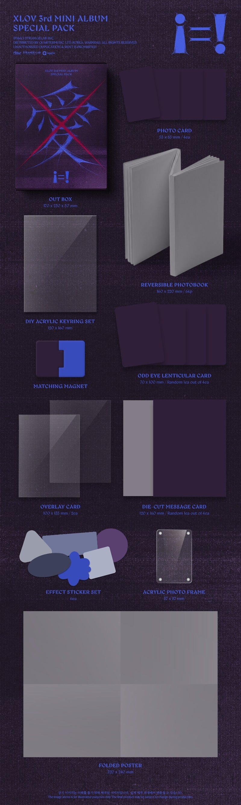 PRE-ORDER XLOV The 3rd EP i=! (Special Pack Version)