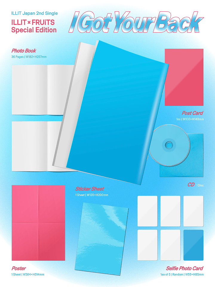 PRE-ORDER ILLIT Japanese Album 2nd Single Album I Got Your Back (ILLIT X FRUITS SPECIAL EDITION)