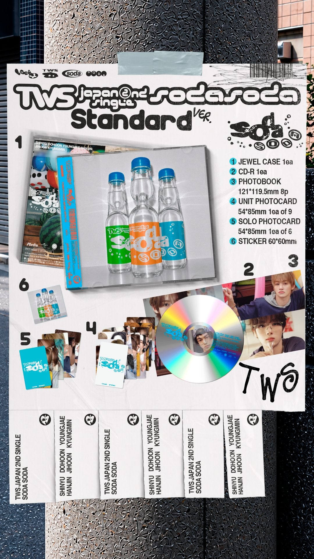 PRE-ORDER TWS Japanese 2nd Single Album SODA SODA (Standard Version)