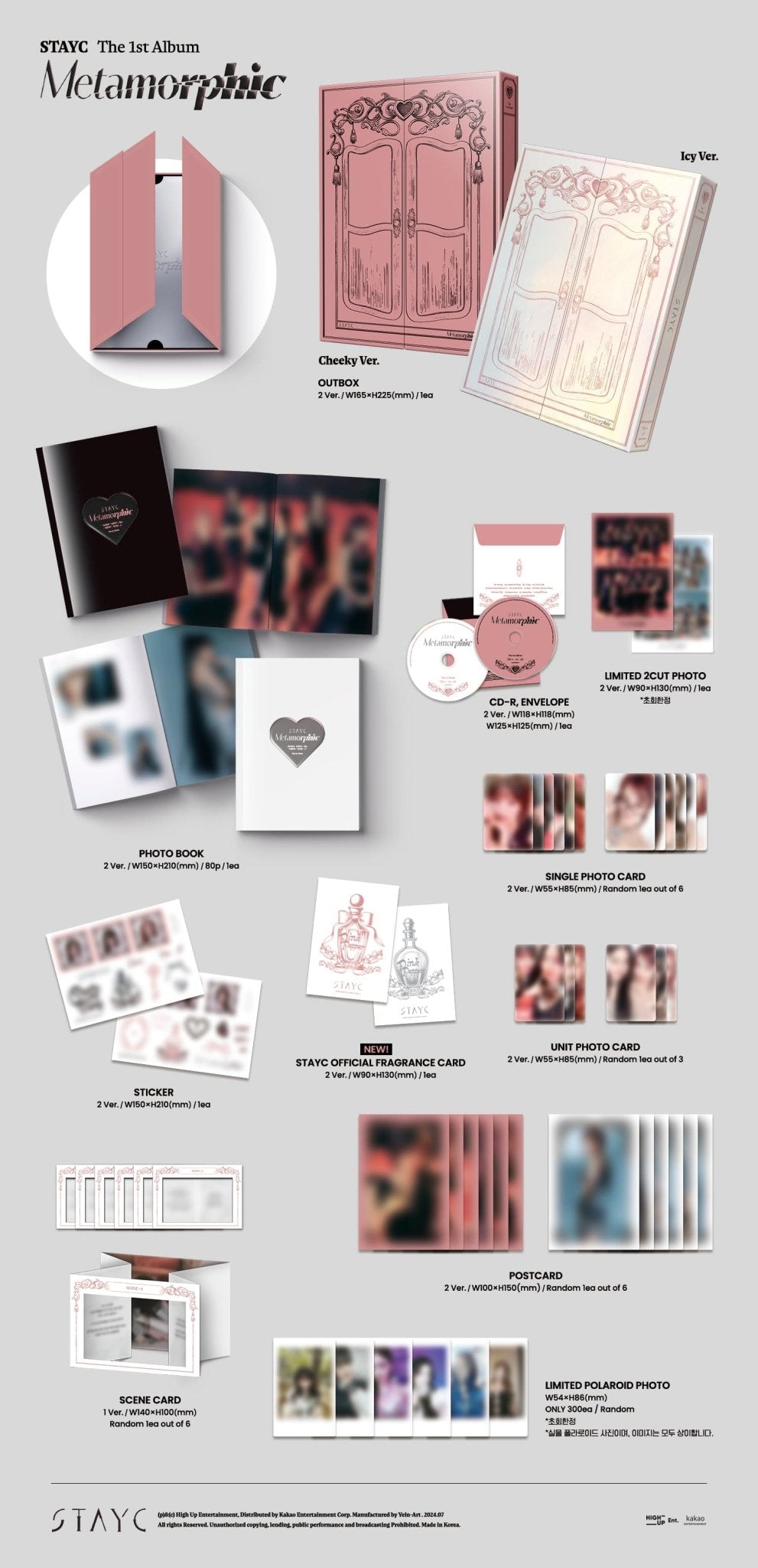 STAYC 1st Full Album Metamorphic – album (Cheeky (PINK) / / ) | HobiEgo