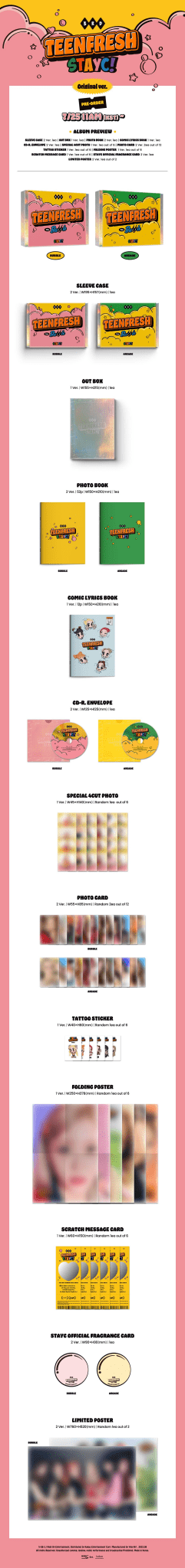 STAYC 3rd Mini Album TEENFRESH – album (Bubble / / ) | HobiEgo