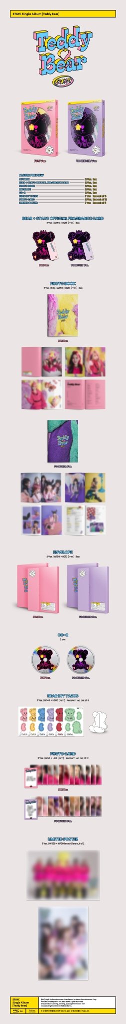 STAYC 4th Single Album Teddy Bear – album (Fun (PINK) / / ) | HobiEgo