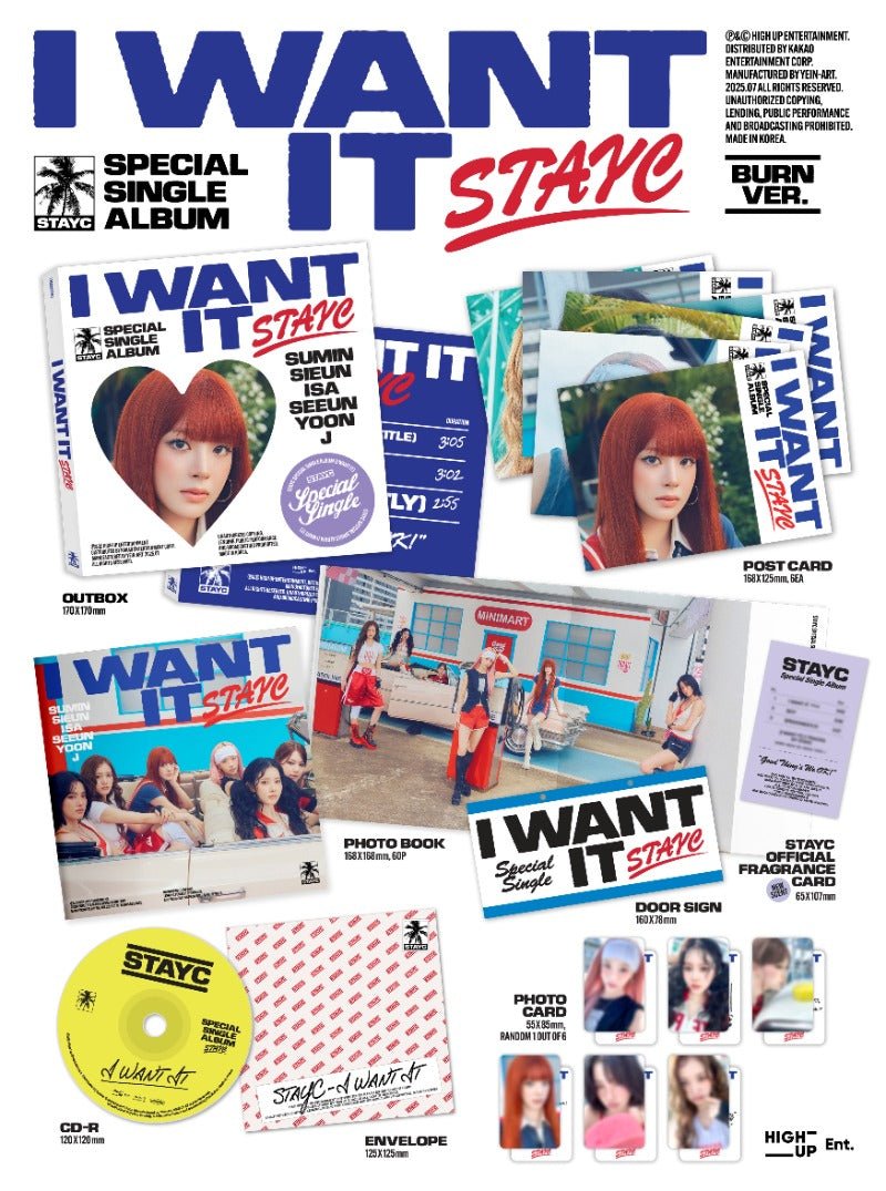 STAYC Special Single Album I WANT IT – album (BURN (White) / / ) | HobiEgo