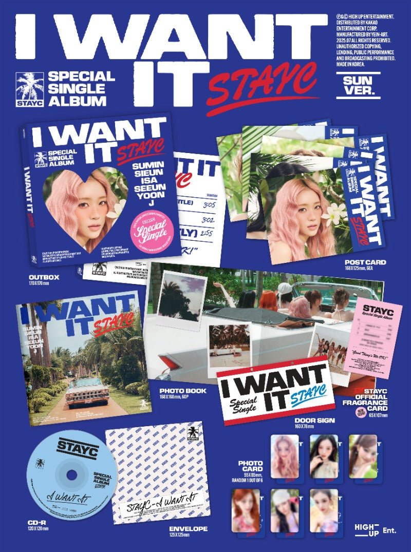 STAYC Special Single Album I WANT IT – album (SUN (Blue) / / ) | HobiEgo