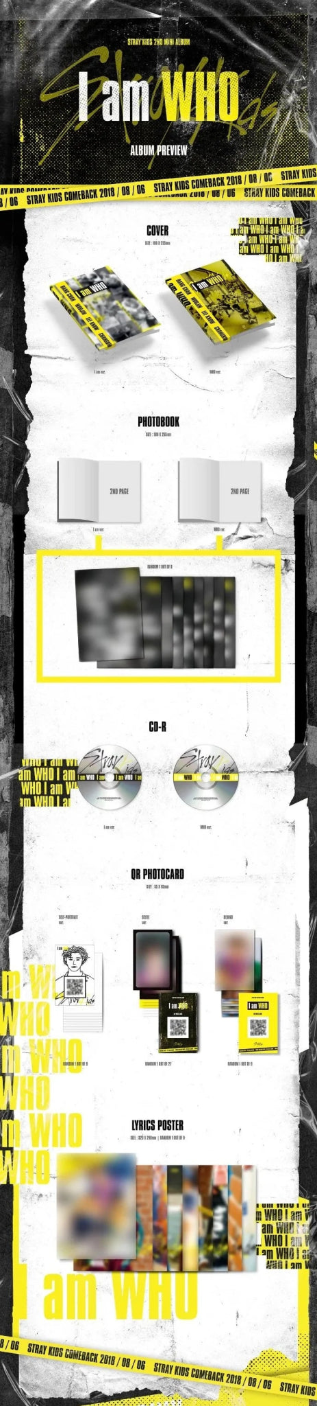 Stray Kids 2nd Mini Album I am WHO – album (I am (WHITE) / / ) | HobiEgo