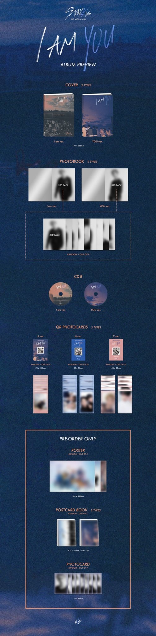 Stray Kids 3rd Mini Album I Am You – album (I Am (ORANGE) / / ) | HobiEgo