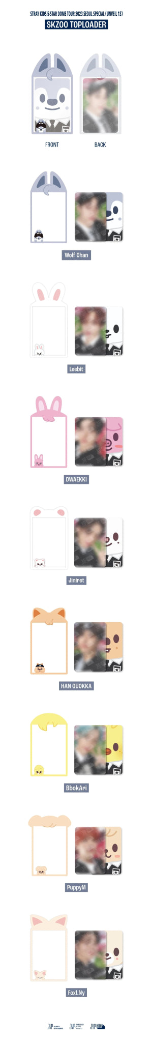 Stray Kids 5 - Star★★★★★: Dome Tour 2023 Seoul Special (Unveil 13) Official Toploader – Photocards (Wolf Chan / / ) | HobiEgo