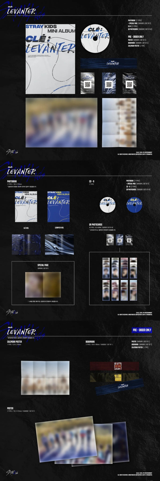 Stray Kids 5th Mini Album Clé : LEVANTER – album (Clé (WHITE) / / ) | HobiEgo