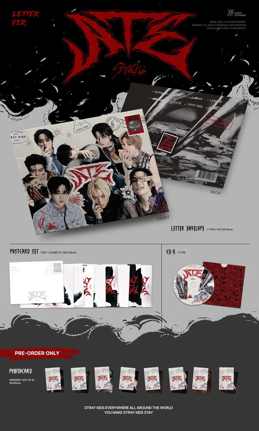 Stray Kids 9th Mini Album ATE (Letter Version) – album ( / / ) | HobiEgo