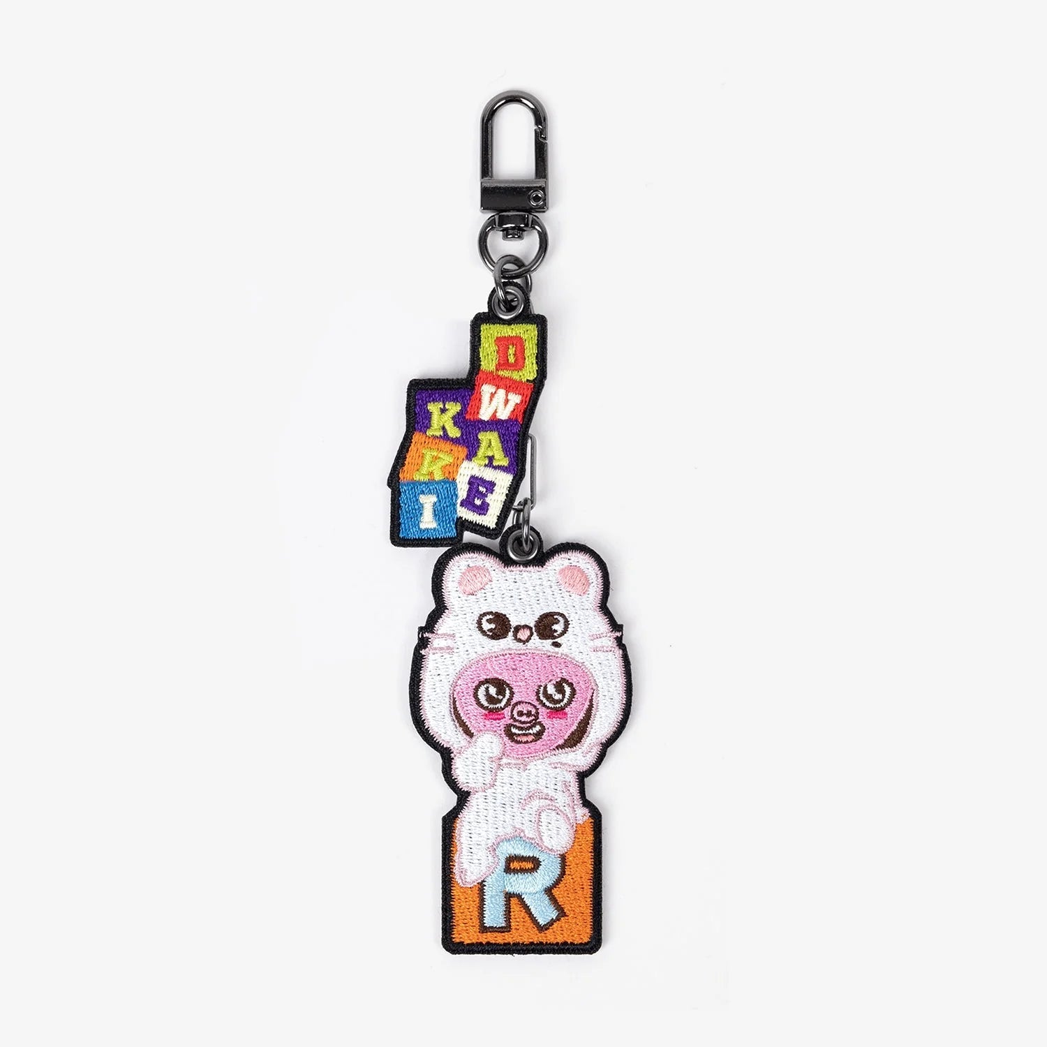 STRAY KIDS Embroidery Key Holder Fan Connecting 2024 SKZ TOY WORLD – Keyring (Dwaekki / / ) | HobiEgo