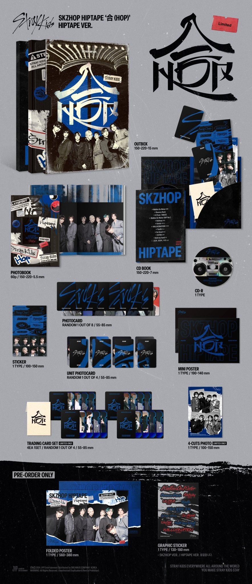 Stray Kids SKZHOP HIPTAPE 合 (HOP) (HIPTAPE Version) – album ( / / ) | HobiEgo