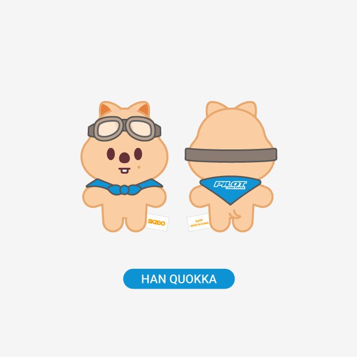 Stray Kids SKZOO 10CM PLUSH PILOT : FOR ★★★★★ – Plush (Han Quokka / / ) | HobiEgo