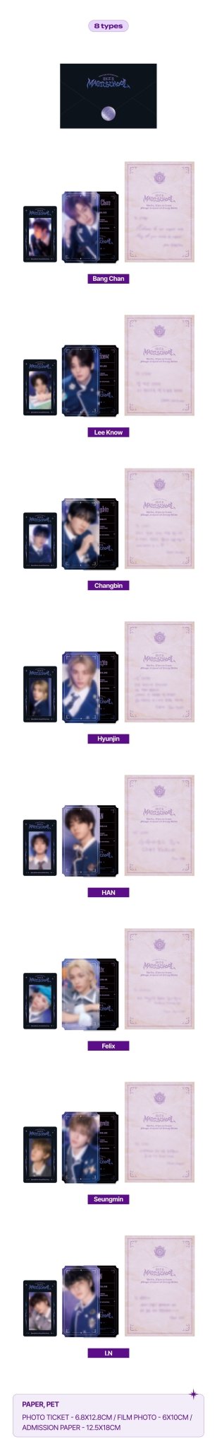 Stray Kids SKZOO Admission Set : For 4th Fanmeeting Magic School – album (Bang Chan / / ) | HobiEgo