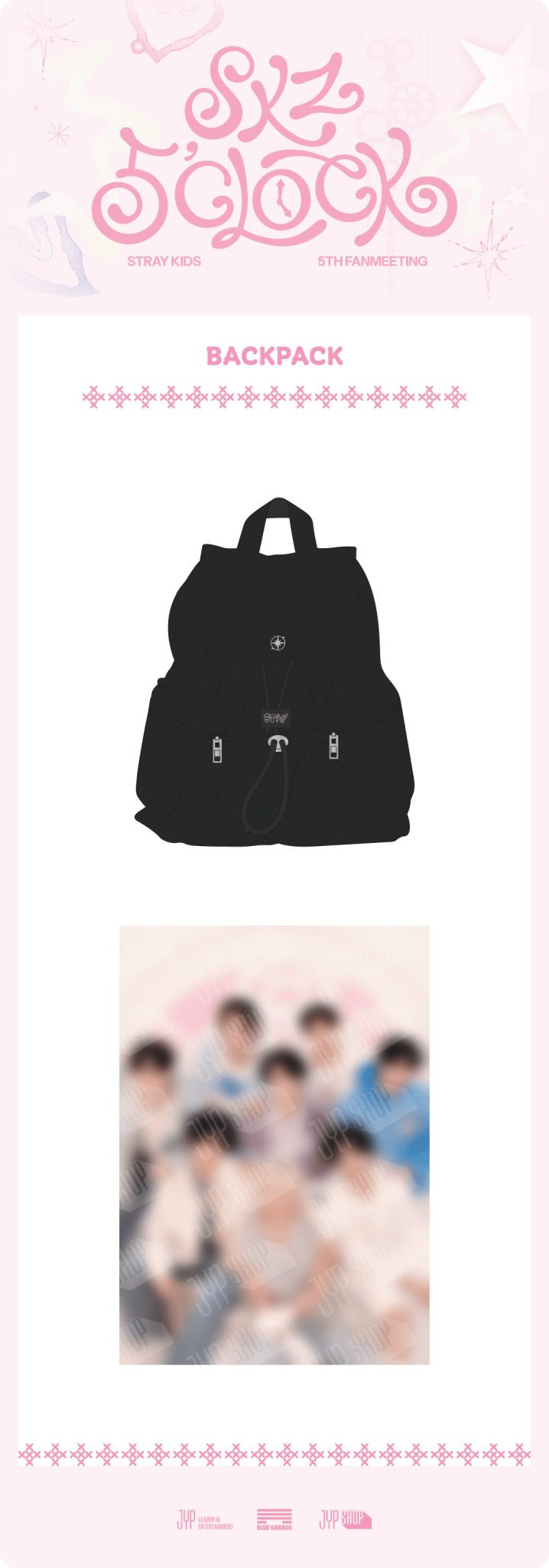 Stray Kids SKZOO Backpack : For 5th Fanmeeting 5'CLOCK – Bags ( / / ) | HobiEgo