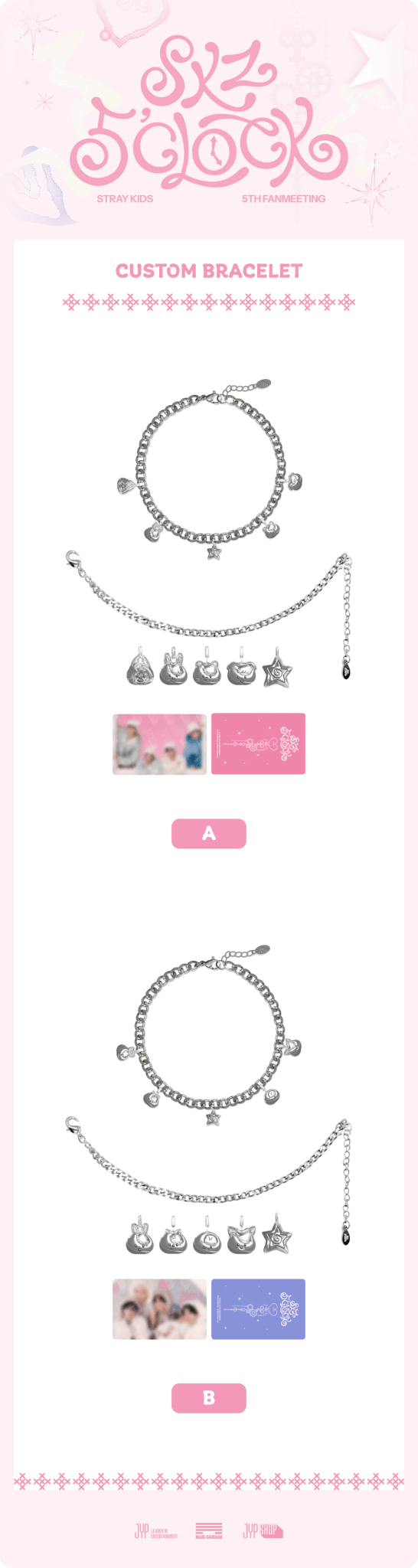Stray Kids SKZOO Custom Bracelet : For 5th Fanmeeting 5'CLOCK – Jewellery (A / / ) | HobiEgo