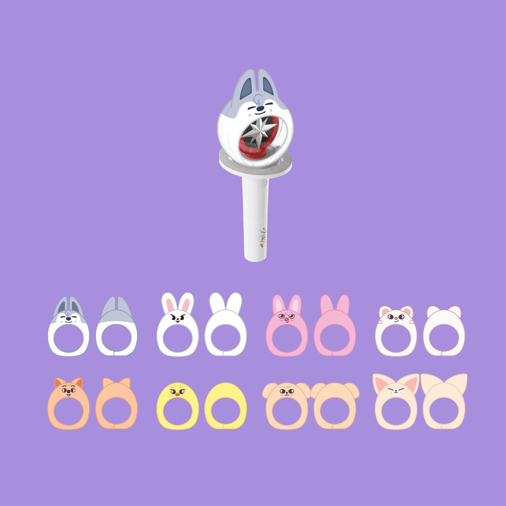 Stray Kids SKZOO Lightstick Cover : For 4th Fanmeeting Magic School – Lightstick accessories (Wolf Chan / / ) | HobiEgo