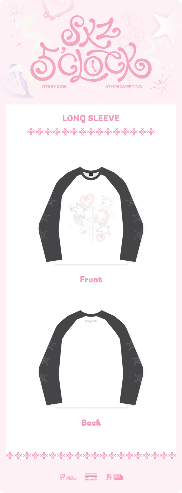 Stray Kids SKZOO Long Sleeved Top : For 5th Fanmeeting 5'CLOCK – Clothing ( / / ) | HobiEgo