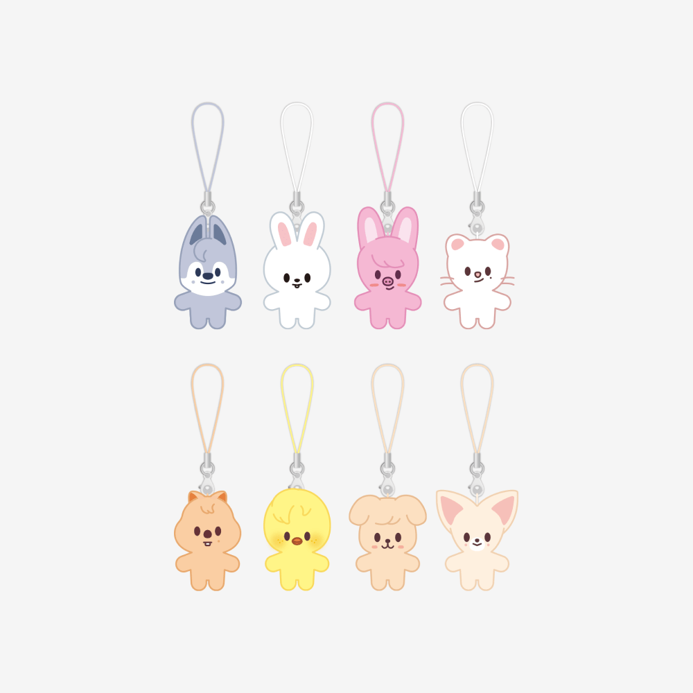 Stray Kids SKZOO Micro Keyring : For 5th Fanmeeting 5'CLOCK – Keyring (Wolf Chan / / ) | HobiEgo