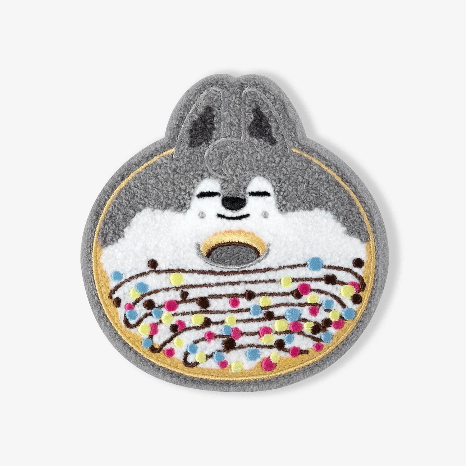 Stray Kids SKZOO Pop - Up Store Japan 2025 Chenille Embroidery Coaster – Merchandise (Wolf Chan / / ) | HobiEgo