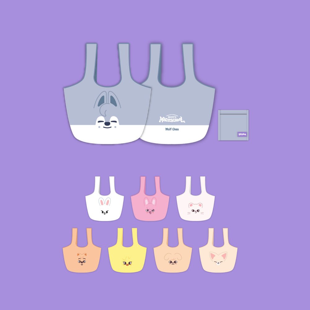 Stray Kids SKZOO Reusable Bag : For 4th Fanmeeting Magic School – Bags (Wolf Chan / / ) | HobiEgo