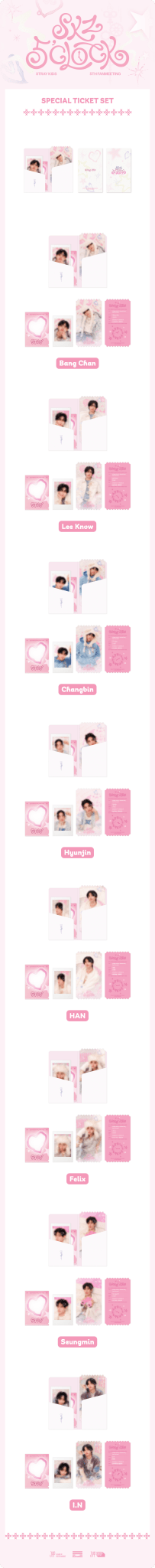 Stray Kids SKZOO Special Ticket Set : For 5th Fanmeeting 5'CLOCK – Merchandise (Bang Chan / / ) | HobiEgo
