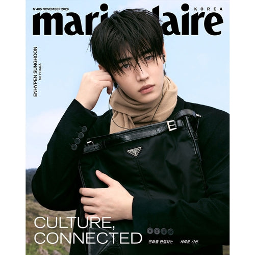 PRE-ORDER marie claire korea 2026 Nov Cover : ENHYPEN