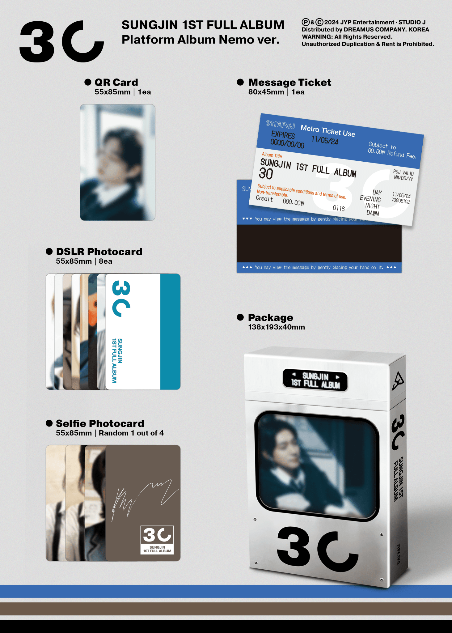 Sungjin (DAY6) 1st Full Album 30 (Platform Version) – album ( / / ) | HobiEgo