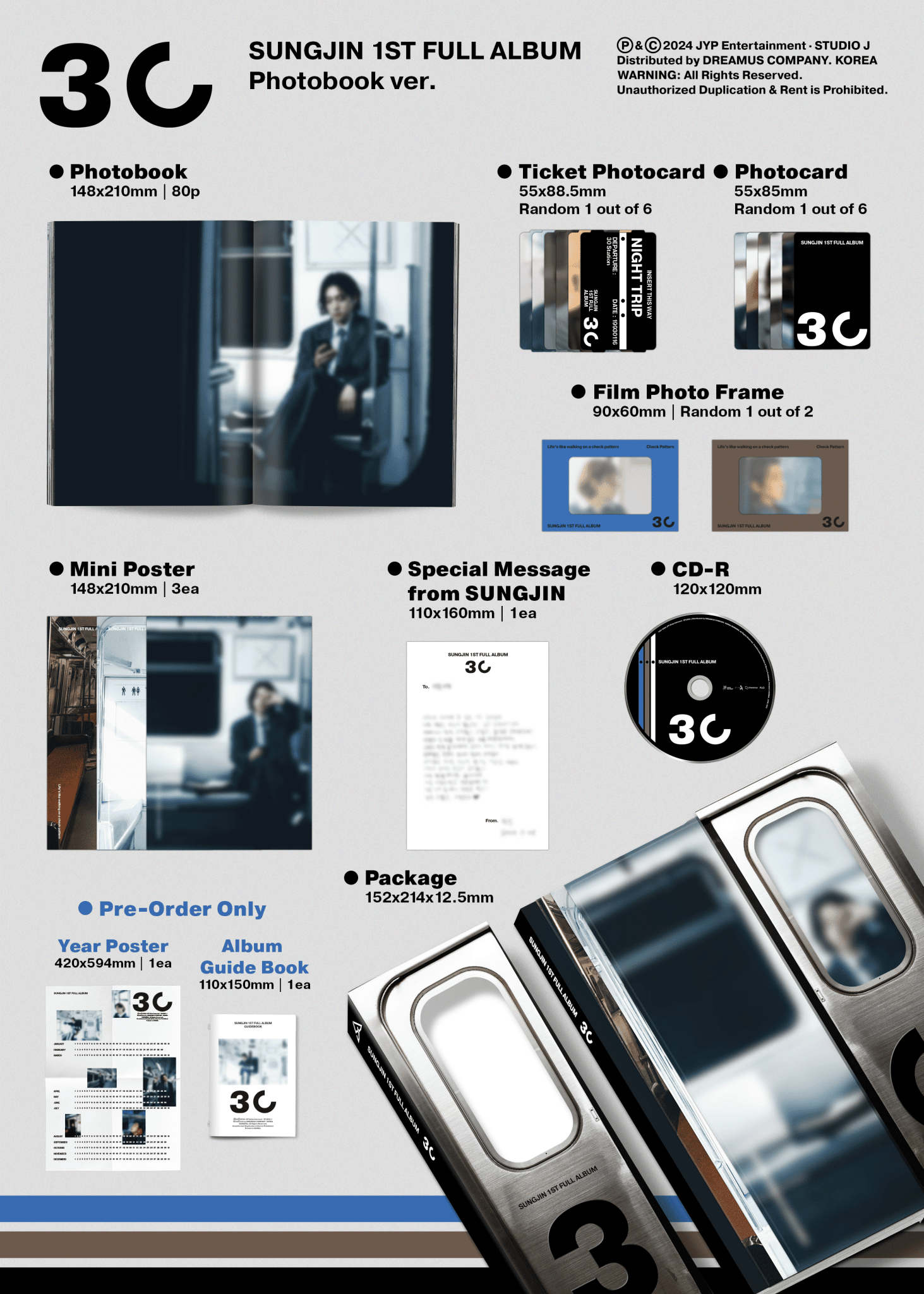 Sungjin (DAY6) 1st Full Album 30 – album ( / / ) | HobiEgo