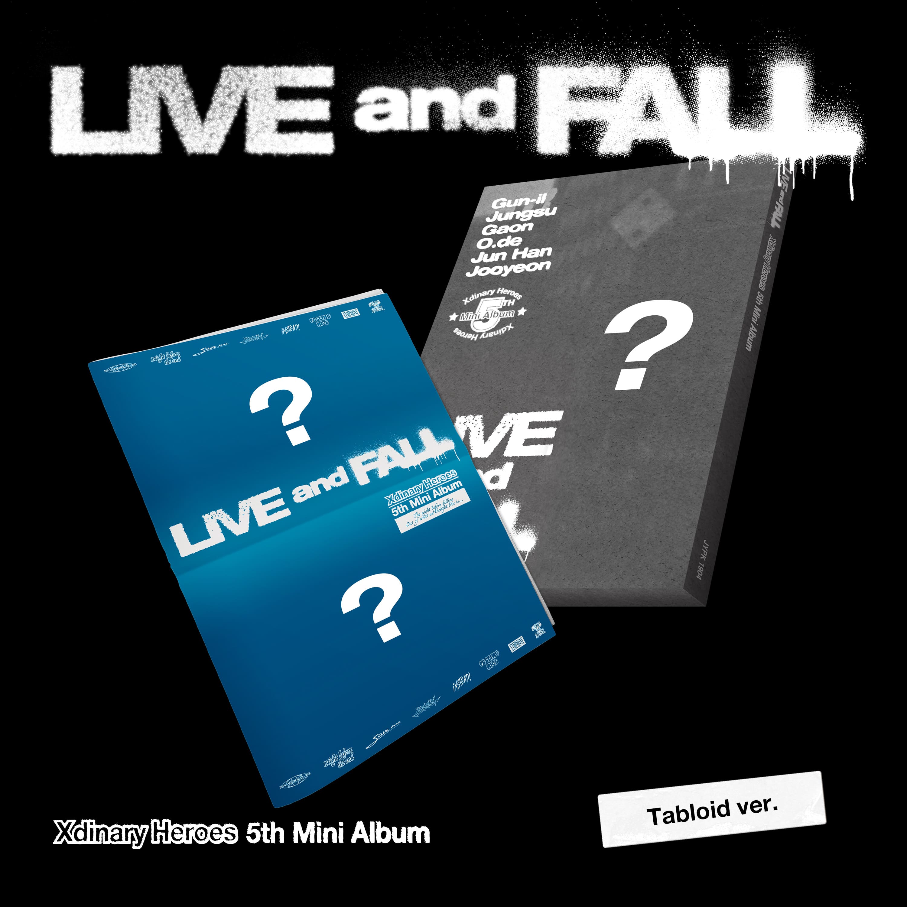 Xdinary Heroes 5th Mini Album LIVE and FALL (Tabloid Version)