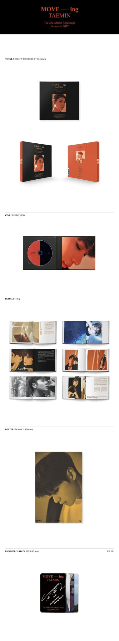 TAEMIN 2nd Album Move - ing – album ( / / ) | HobiEgo