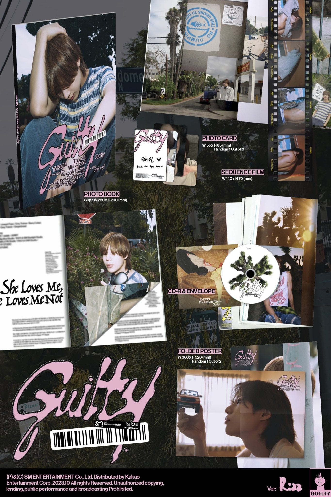 TAEMIN 4th Mini Album Guilty (Photo Book Version) – Photo Book (Rizz / / ) | HobiEgo