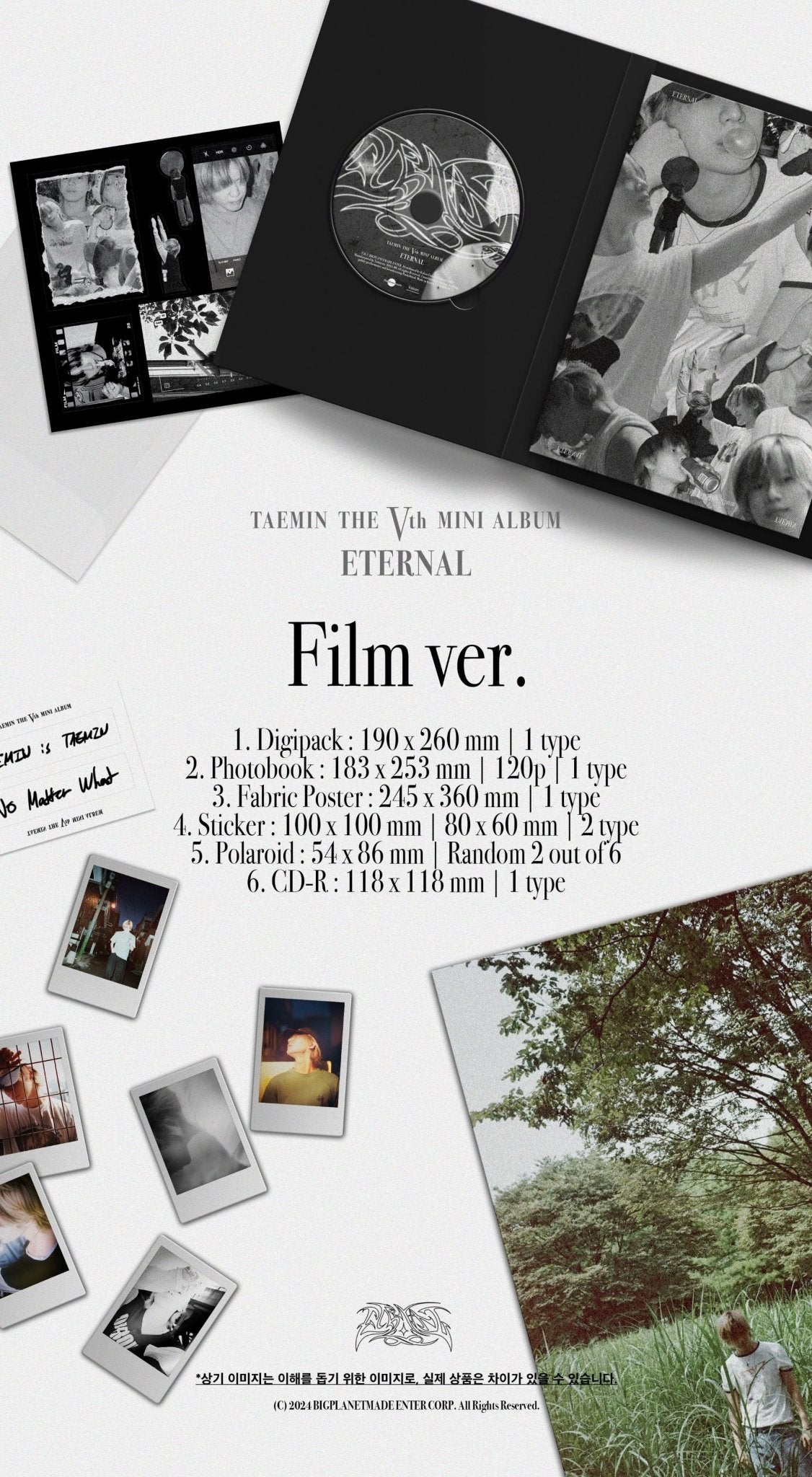 TAEMIN 5th Mini Album ETERNAL (Film Version) – album ( / / ) | HobiEgo