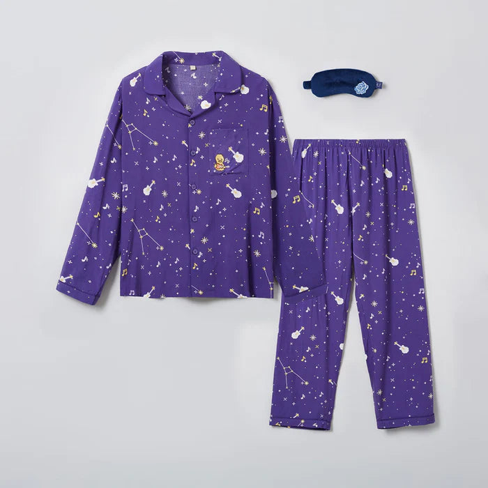 ZEROBASEONE Long-Sleeved Pyjamas Sleep Eye Mask Set