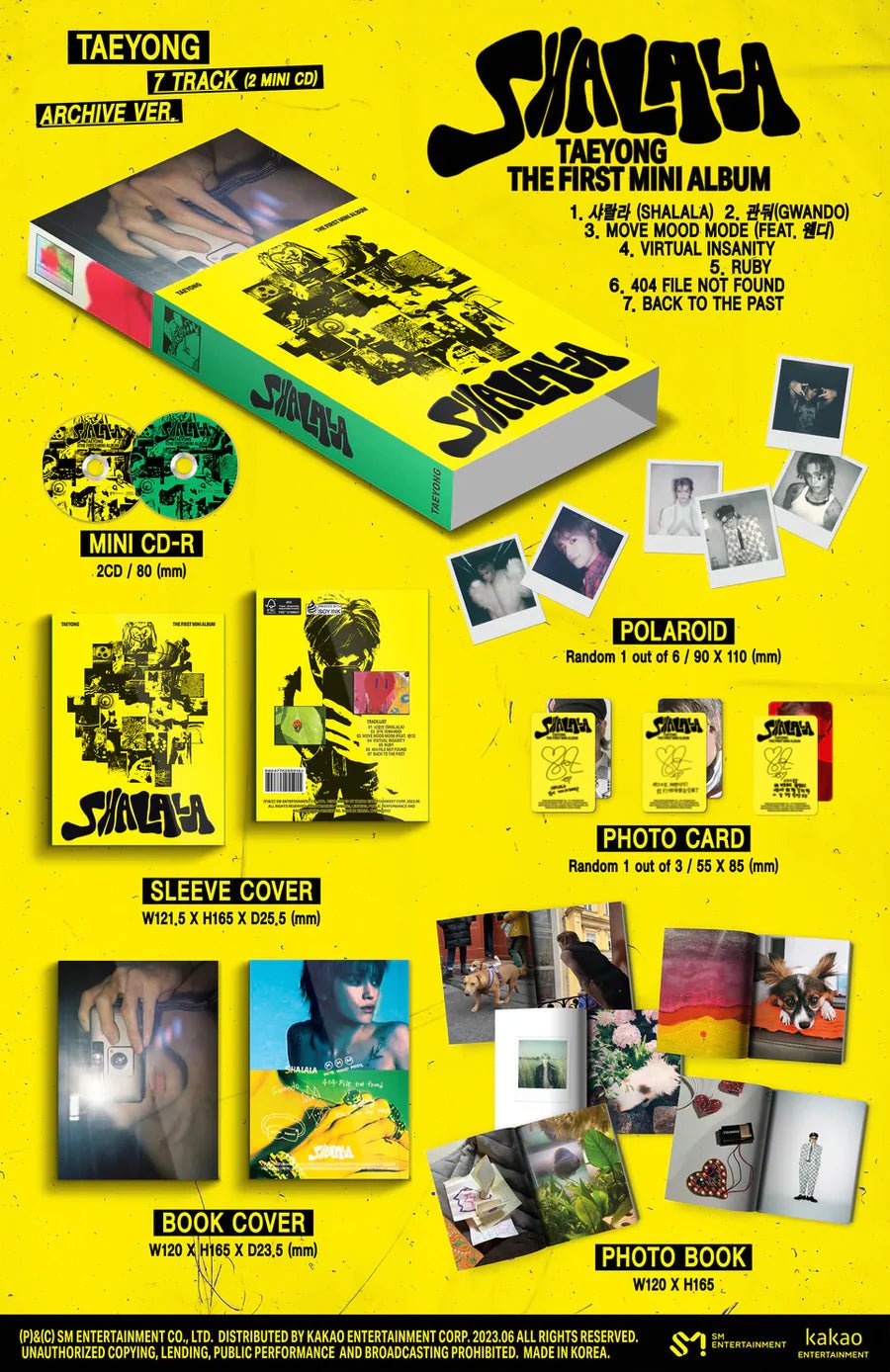 TAEYONG (NCT) 1st Mini Album SHALALA (Archive Version) – album ( / / ) | HobiEgo