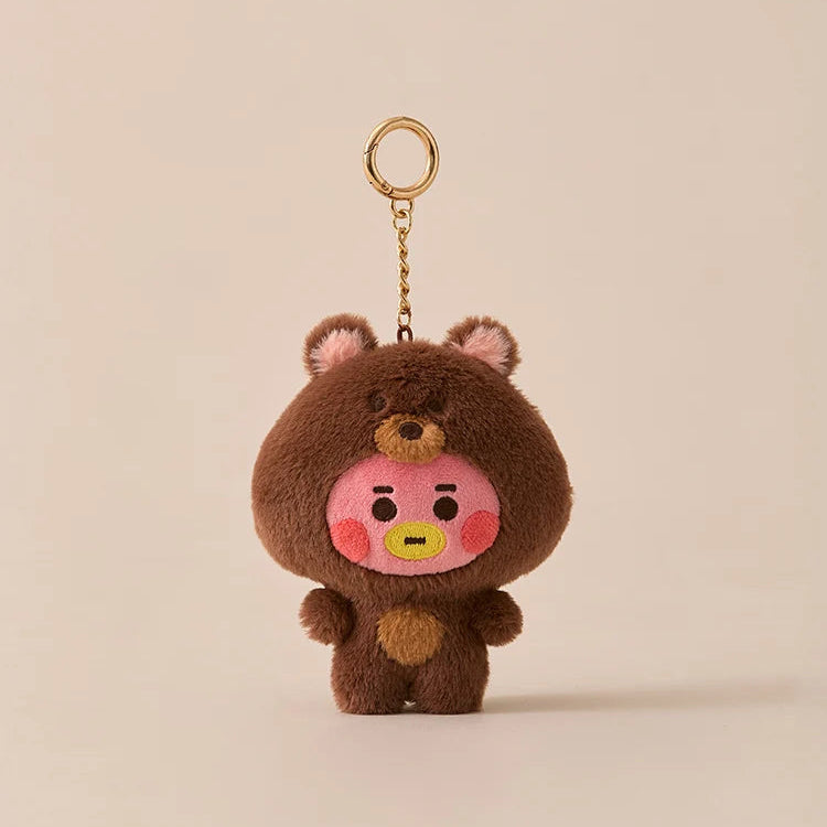BT21 Baby Fluffy Plush Keyring