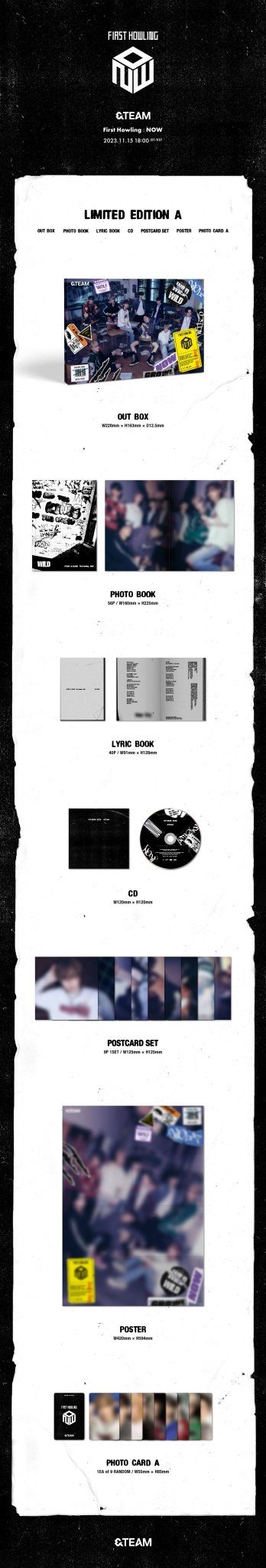 &TEAM 1st Album First Howling: NOW (Limited Edition A) – album ( / / ) | HobiEgo