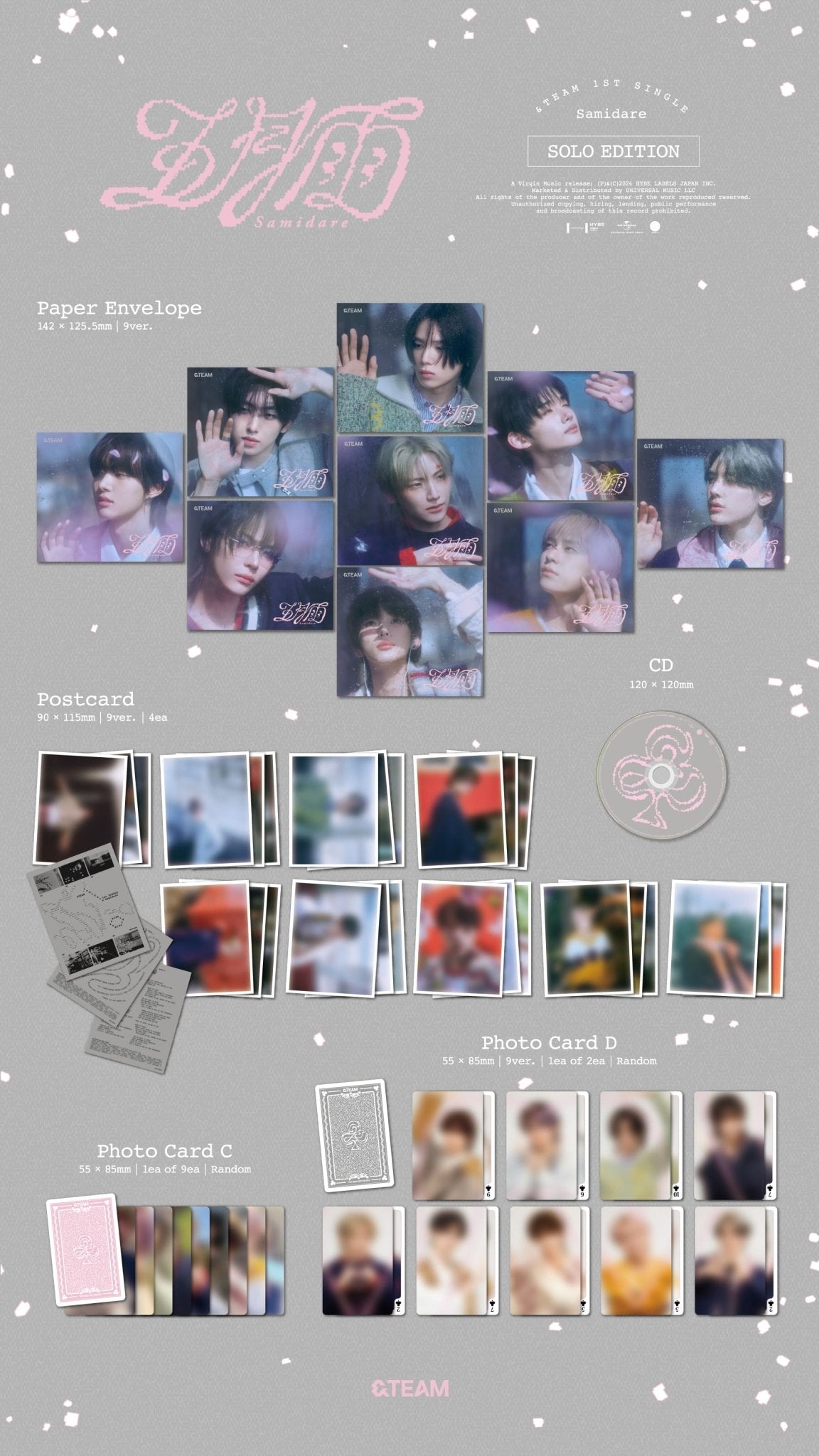 &TEAM 1st Single Album Samidare (Solo Edition) – album (K / / ) | HobiEgo