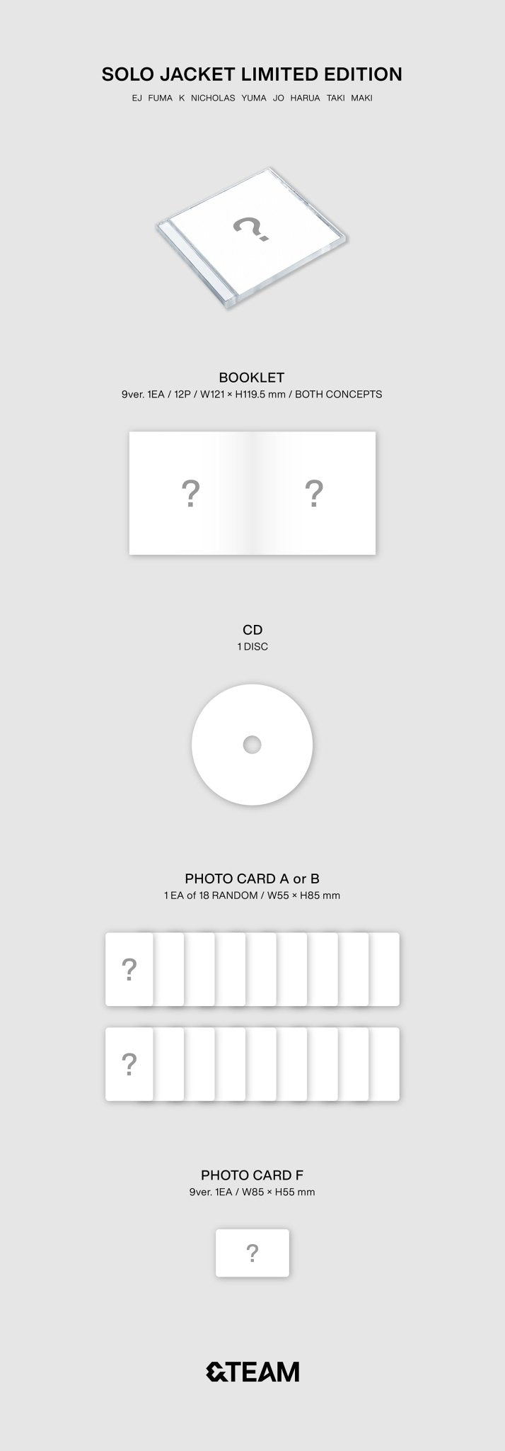 &TEAM First Howling : WE Limited Edition (Solo Jacket Version) – album (K / / ) | HobiEgo