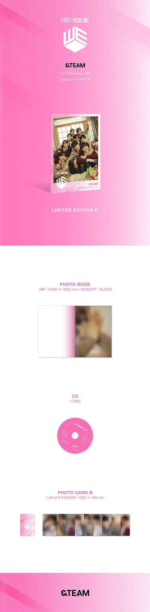 &TEAM First Howling : WE Limited Edition / Type B – album ( / / ) | HobiEgo