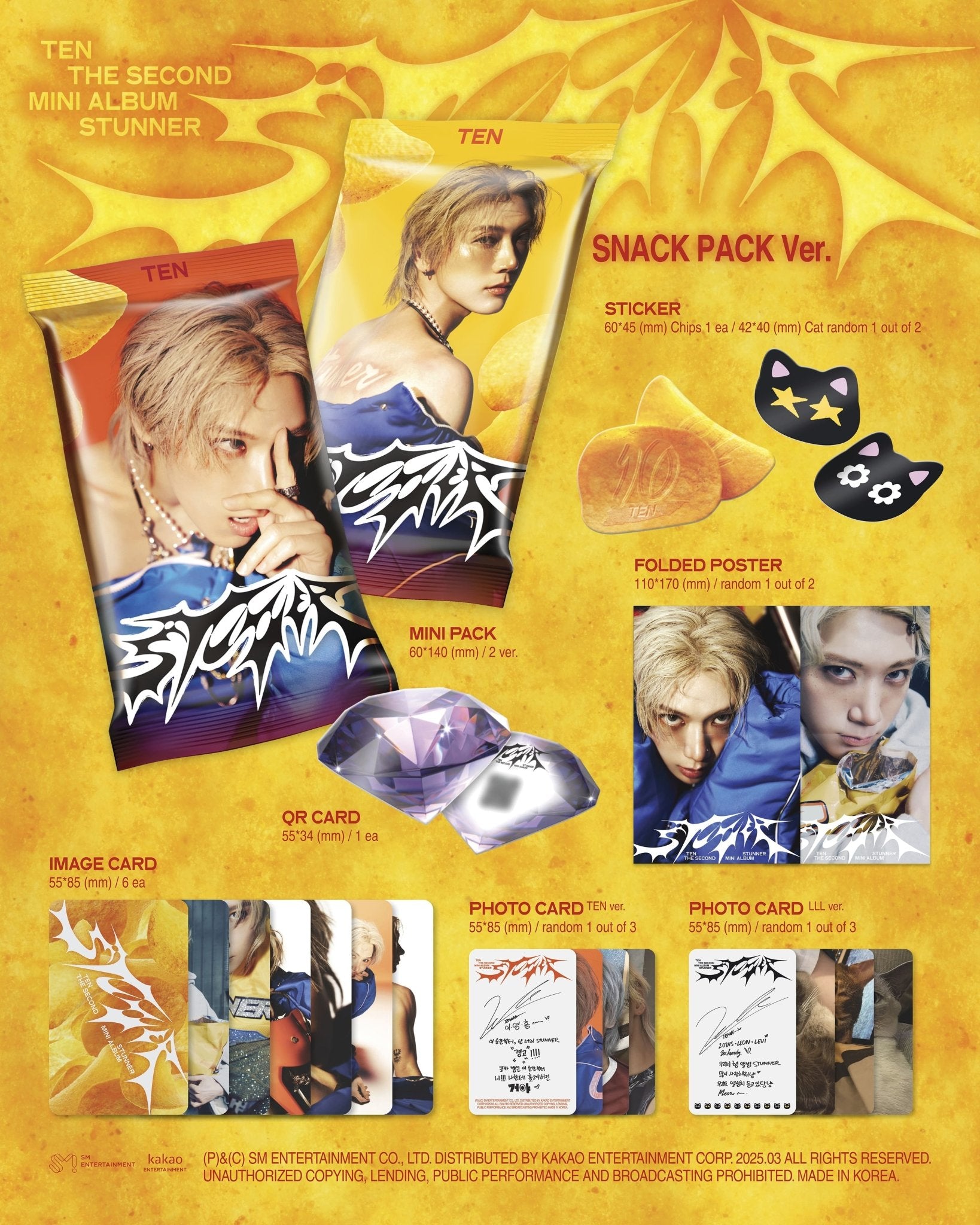 TEN 2nd Mini Album STUNNER (SNACK PACK Version) – album ( / / ) | HobiEgo