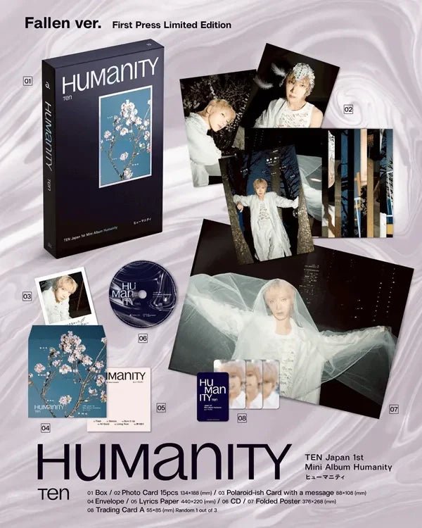 TEN Japan 1st Mini Album Humanity (Fallen Version) – album ( / / ) | HobiEgo