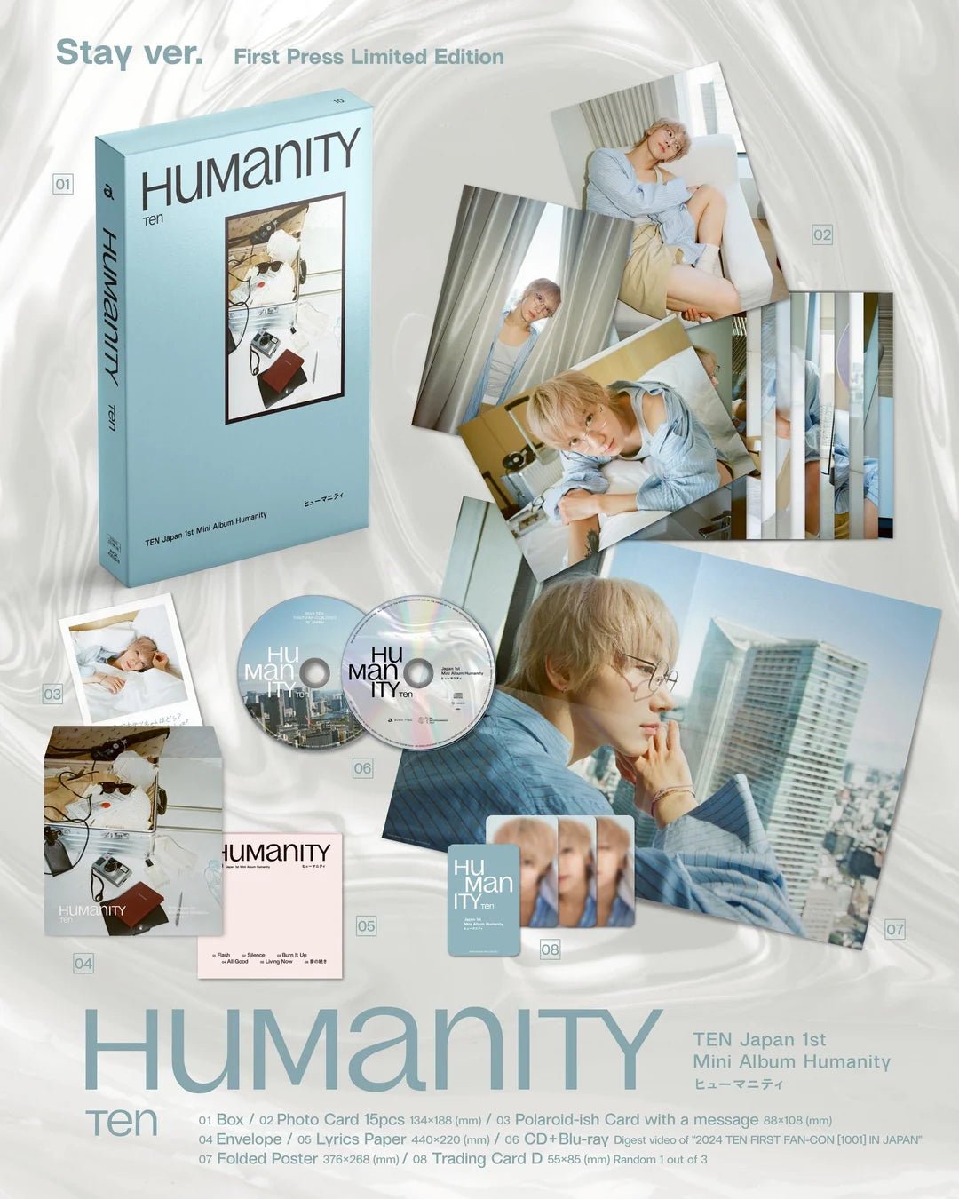 TEN Japan 1st Mini Album Humanity (Stay Version) – album ( / / ) | HobiEgo