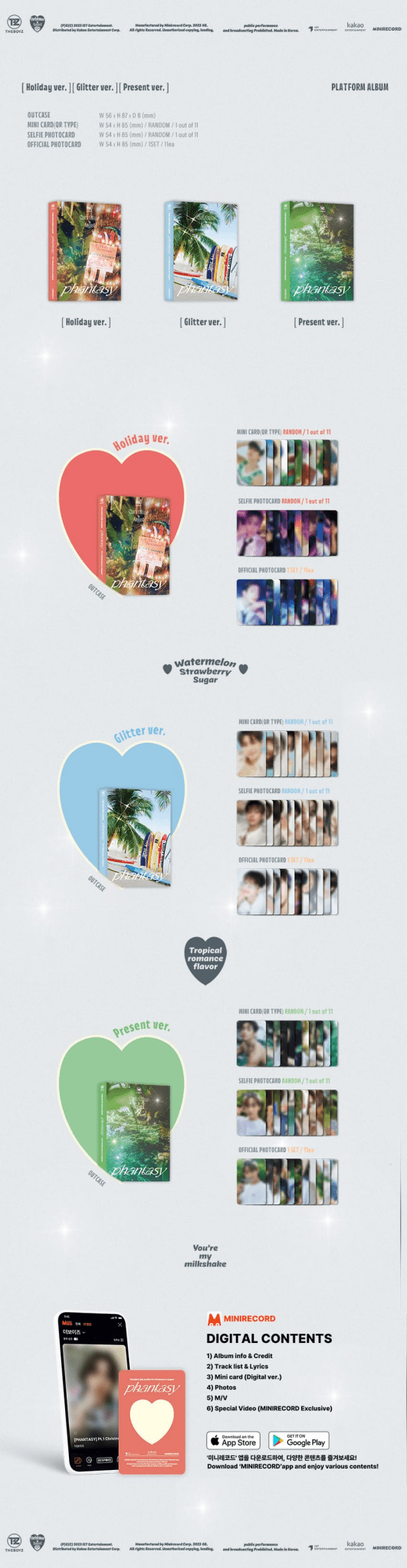 THE BOYZ 2nd Album Part.1 PHANTASY Christmas in August (Platform Version) – album (Holiday (RED) / / ) | HobiEgo