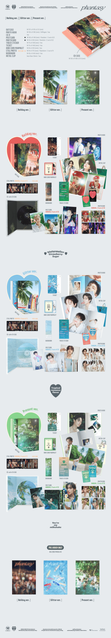 THE BOYZ 2nd Album Part.1 PHANTASY Christmas in August – album (Holiday (RED) / / ) | HobiEgo