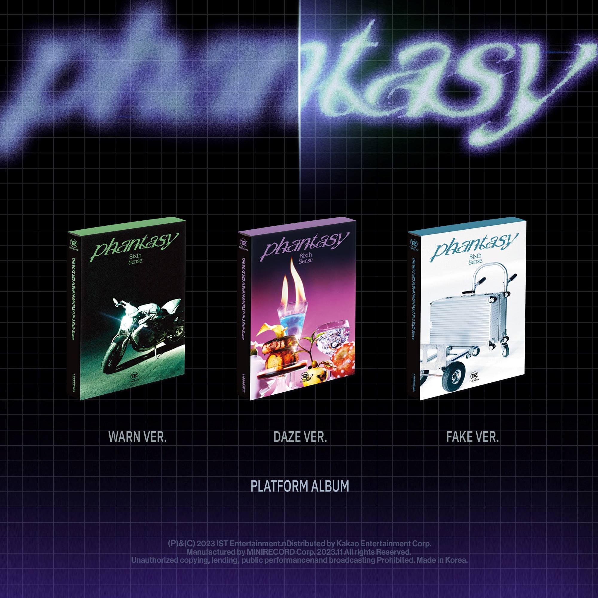THE BOYZ 2nd Album Part.2 Phantasy_Pt.2 Sixth Sense (Platform Version) – album (WARN (GREEN) / / ) | HobiEgo